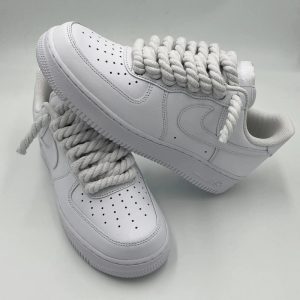 Nike Airforce 1 Low White with Rope Laces