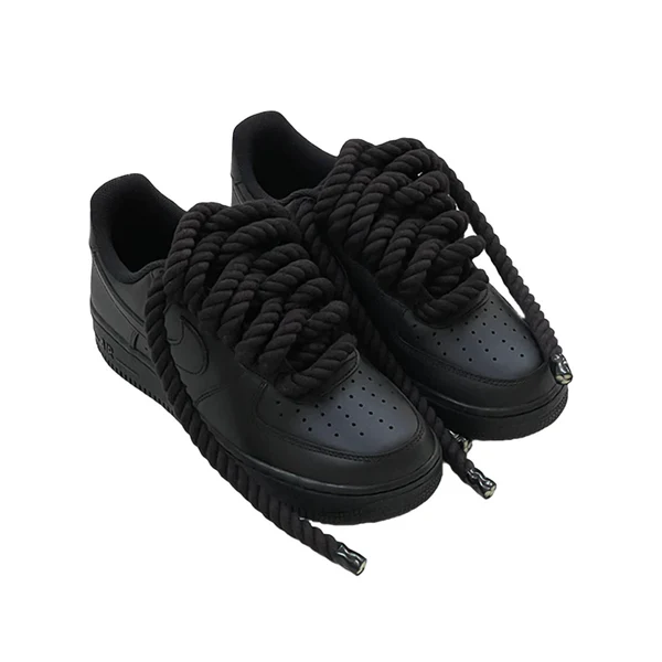 Nike Air Force 1 Low Black Rope Laces